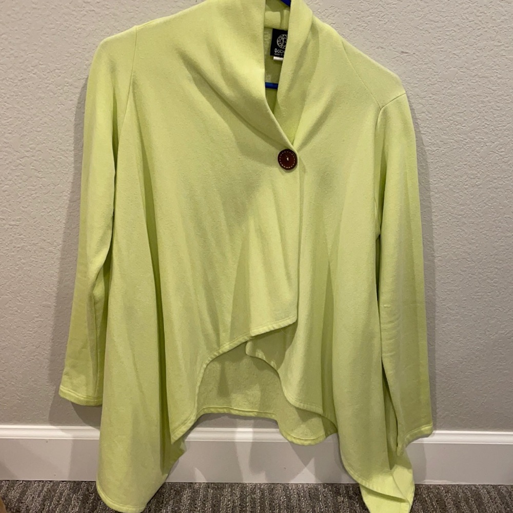 Bobeau One Button Cardigan